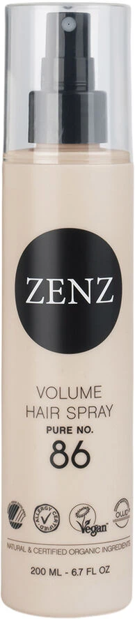 ZENZ Organic Products Zenz Organic Styling 86 Volume Hair Spray Medium Hold 200 ML