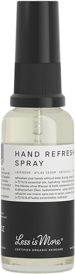 Less Is More Organic Hand Refreshing Spray Travel Size 30 Ml.